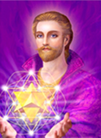 Saint germain with sacred geometry.